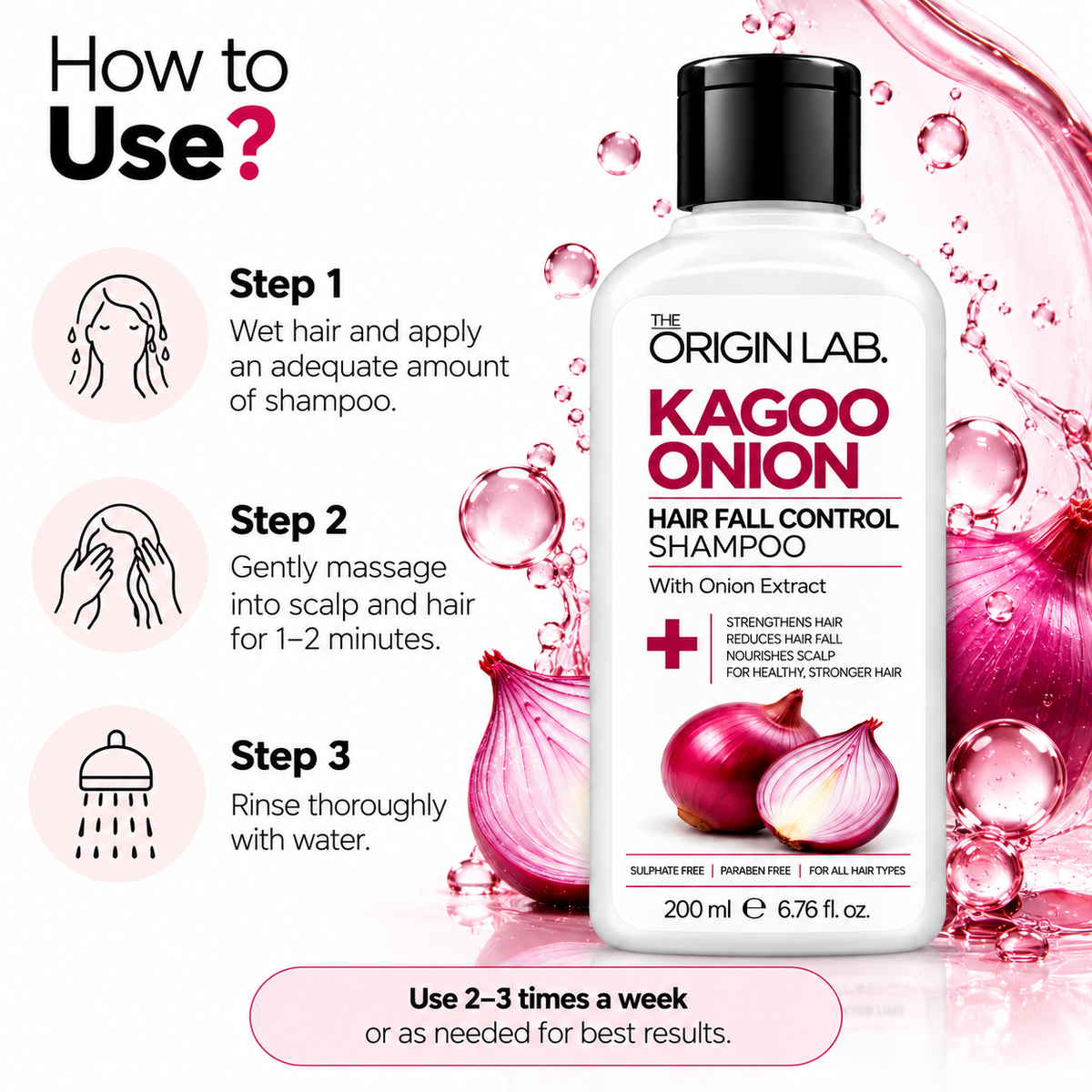 The Origin Lab. Kagoo Onion Hair Fall Control 200ML
