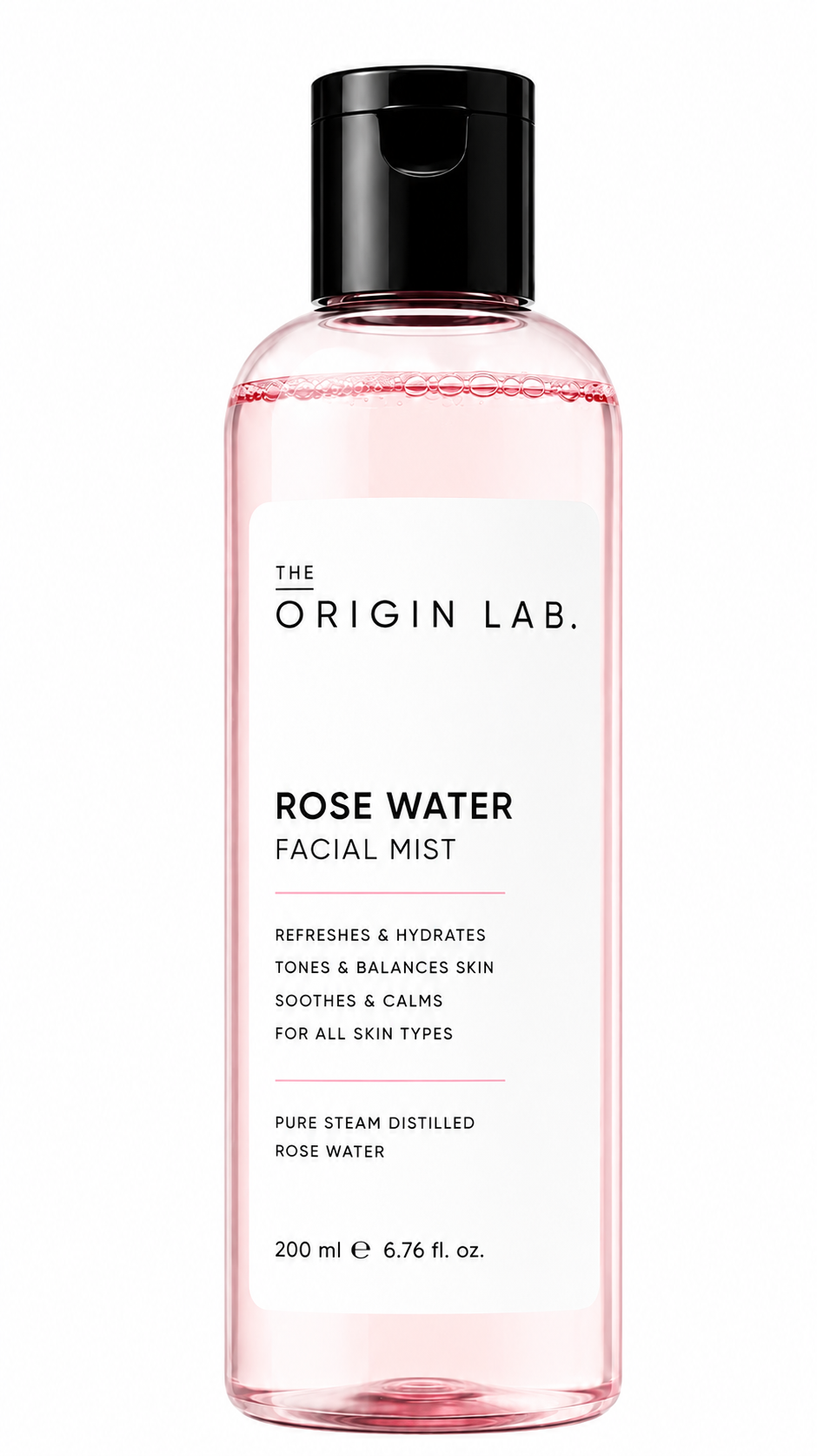 The Origin Lab Rose Water Facial Mist – Hydrating & Refreshing | 200 ml