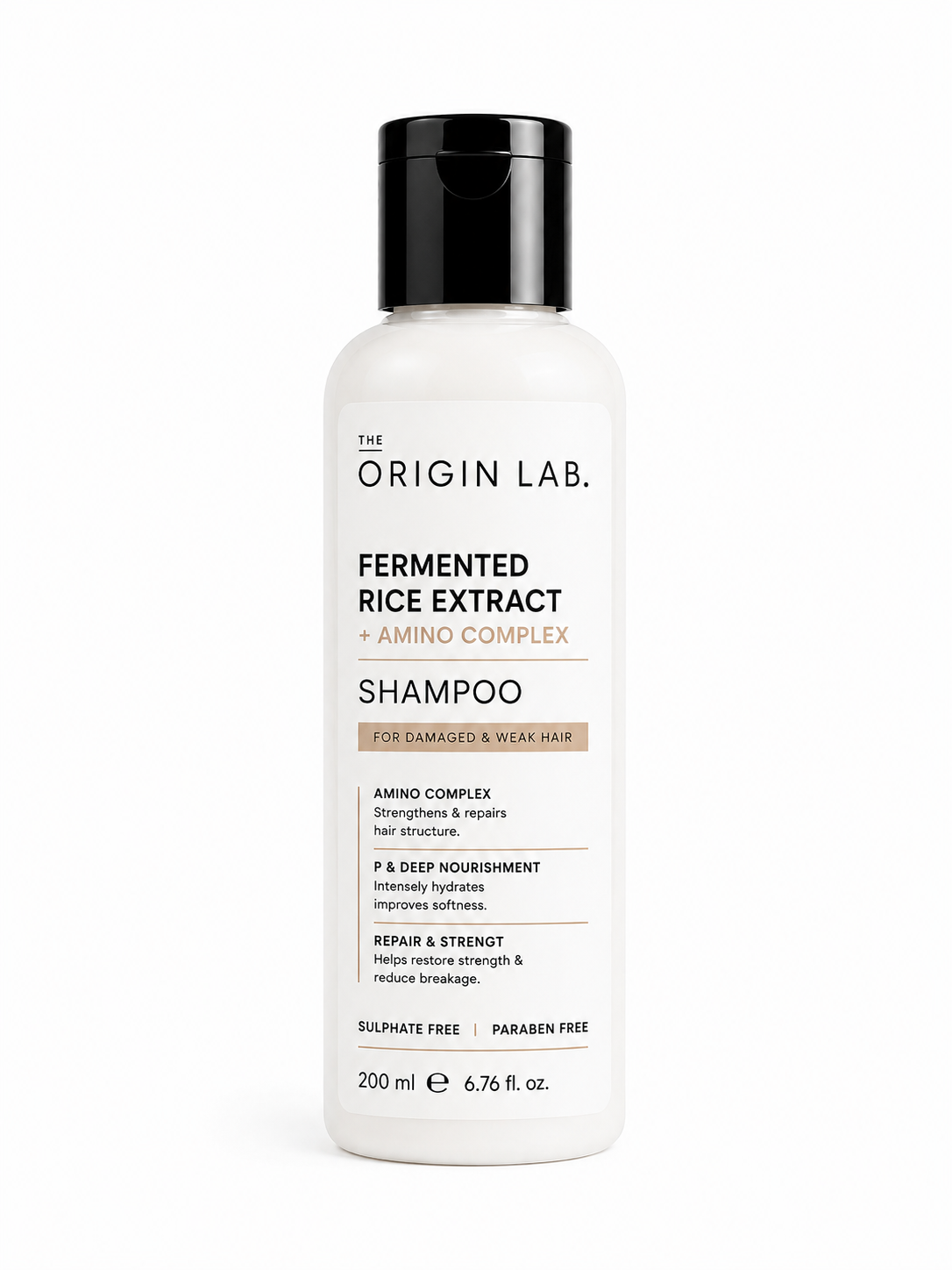The Origin Lab. Fermented Rice Extract + Amino Complex Shampoo – 200 ml