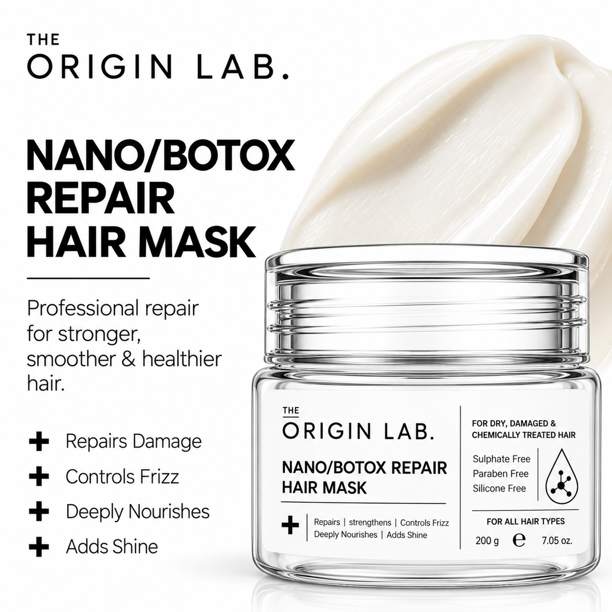The Origin Lab. Nano / Botox Repair Hair Mask – 200 g