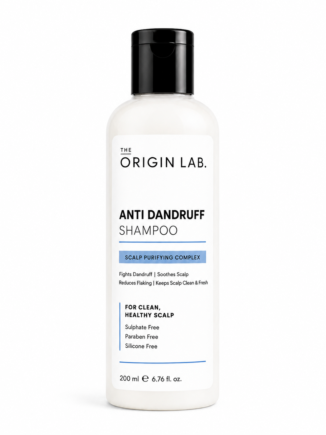 The Origin Lab Anti Dandruff Shampoo – Scalp Purifying Complex | 200 ml