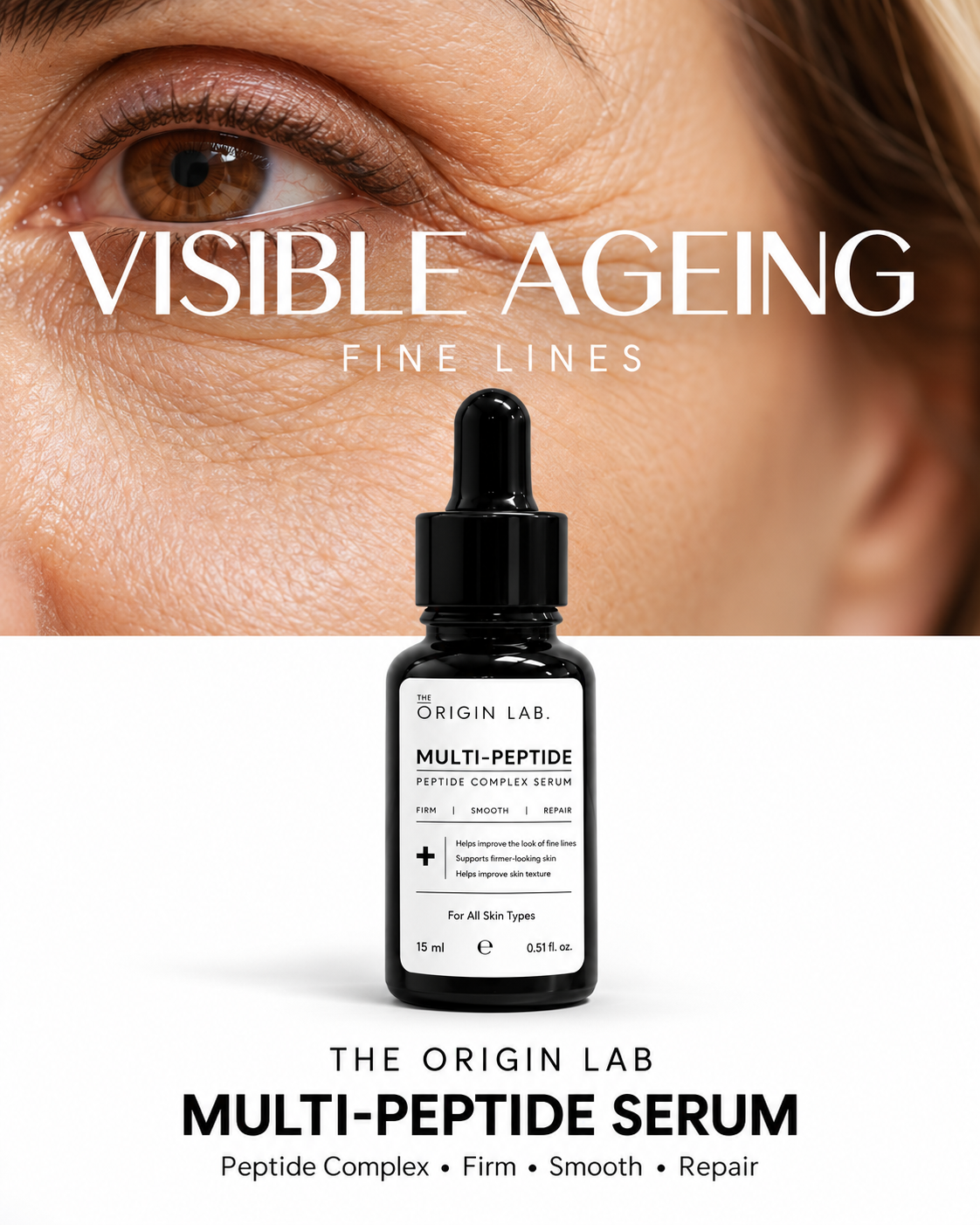 The Origin Lab. Multi-Peptide Serum – Firming & Smoothing Face Serum