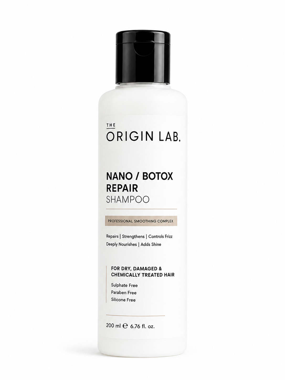 The Origin Lab Nano / Botox Repair Shampoo – Professional Smoothing Complex | 200 ml