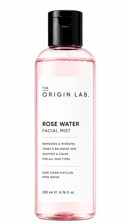 The Origin Lab Rose Water Facial Mist – Hydrating & Refreshing | 200 ml