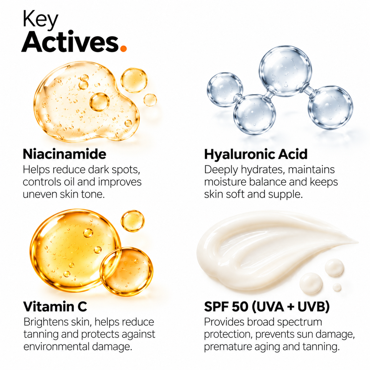 The Origin Lab Sun Shield SPF 50 Sunscreen – PA+++ | UVA + UVB Protection | Lightweight & Non-Greasy | 30 ml